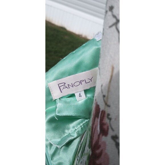 Panoply Size 4 Women's Green Beaded Sequined Formal Evening Gown Homecoming Prom - Picture 3 of 6